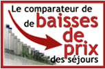Comparer les baisses de prix des voyages